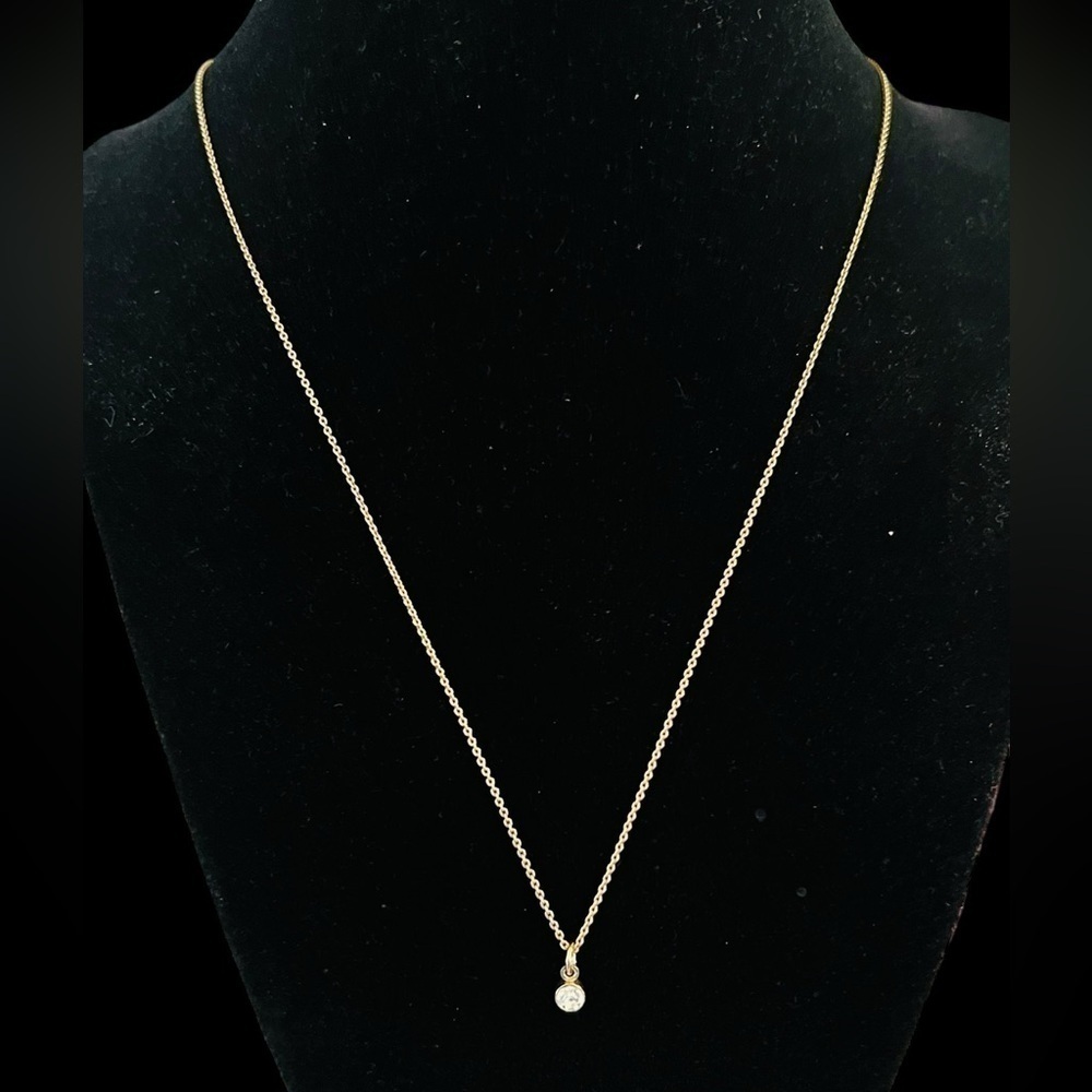14K Gold Plated 925 Stamped Necklace with Pendant